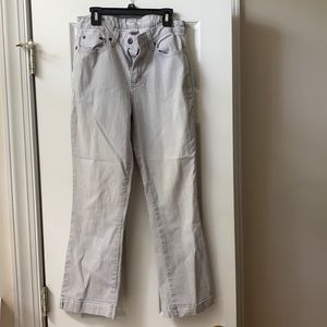 Gray Straight Leg Jeans